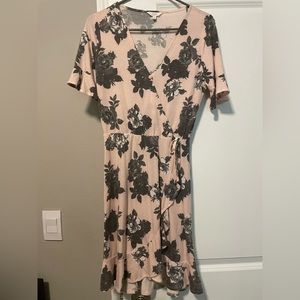 Candies pink and gray floral dress